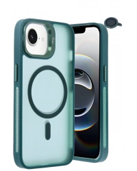 Joko iPhone 16E Flet Lens Magsafe Kapak - Koyu Yeşil