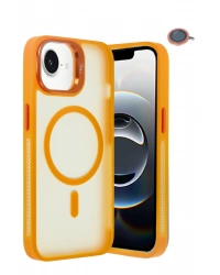 Joko iPhone 16E Flet Lens Magsafe Kapak - Turuncu