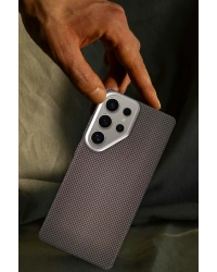 Joko Samsung Galaxy S23 Ultra Besa Magsafe Kapak - Natural Grey