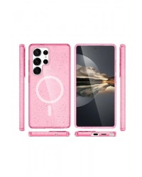 Joko Samsung Galaxy S23 Ultra Kılıf Star Magsafe Kapak - Pembe