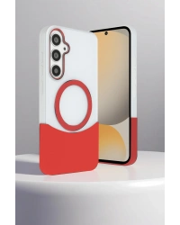 Joko Samsung Galaxy S24 FE Velar Magsafe Kapak - Kırmızı