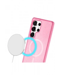 Joko Samsung Galaxy S24 Ultra Kılıf Star Magsafe Kapak - Pembe