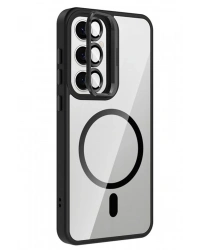 Joko Samsung Galaxy S25 Remim Lensli Magsafe Standlı Kapak - Siyah