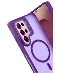 Joko Samsung Galaxy S25 Ultra Flet Lens Magsafe Kapak - Derin Mor