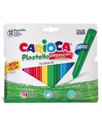 Jumbo Üçgen Yıkanabilir Pastel Boya Kalemi 12li 42671