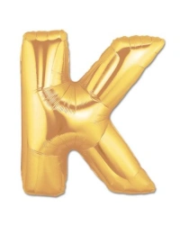 K Harf Folyo Balon Altın Renk  40 inç