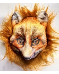 Kahverengi Peluş Saçlı Tilki Maskesi Mega Peluş 29 No