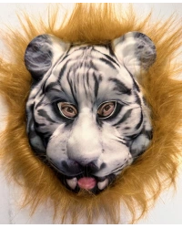 Kahverengi Saçlı Dişli Kaplan Maskesi Mega Peluş25 No