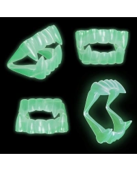 Karanlıkta Parlayan Fosforlu Çift Damak Takma Vampir Dişi