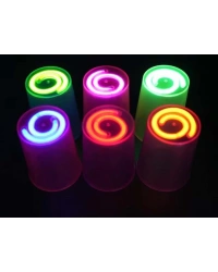 Karanlıkta Yanan Gece Işığı Mega Glow Bardaklar 8 Adet 8.5 x 10.5 cm