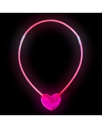 Karanlıkta Yanan Glow Stick Kalp Şekilli Kolye 6 Renk 6 Adet