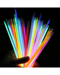 Karanlıkta Yanan Parlayan Fosforlu Glow Stick Çubuk Bileklik 50 Adet