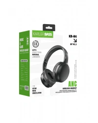 Karler Bass KRH4 Aktif Gürültü Engelleyici Özellikli Kafaüstü Kablosuz Bluetooth Kulaklık - Siyah