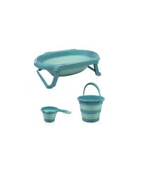  Katlanır Banyo 3Lü Küvet Seti 765 Turkuaz