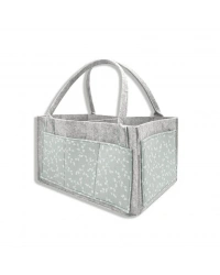  Keçe Anne Bebek Bakım Çantası 772 Yeşil Çiçek