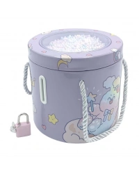 Kilitli Metal Yuvarlak Kumbara