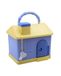 Kilitli Plastik Ev Kumbara