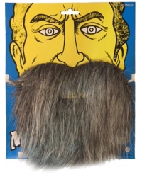 Kırçıllı Korsan Sakalı Gri Renk Takma Sakal