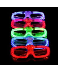 Kırmızı LED Işıklı Parti Gözlüğü 3 Modlu – Gece Eğlence Gözlüğü