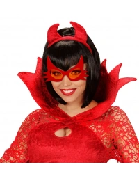 Kırmızı Renk Bıyık Tasarımlı Kedi Gözlüğü 19x11cm