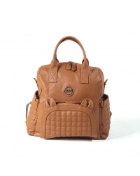 Kitty Deri Anne Bebek Bakım Sırt Çantası 7271 Taba