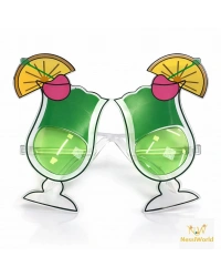 Kokteyl Bardak Parti Gözlüğü Yeşil Renk