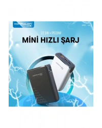 Konfulon A6Q 22.5W Usb 3.0 ve 20W Type-C Çıkışlı 10.000 mAh PD Powerbank - Siyah