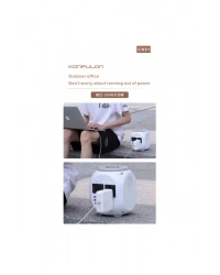 Konfulon CN01 Powerbank 45.000 mAh Kamp Şarj PD - Beyaz