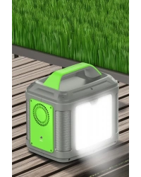 Konfulon CN04 Powerbank 300W 60.000 mAh 5W Led Işıklı Kamp Şarj PD 60W - Gri