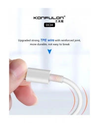 Konfulon DC04 Süper Hızlı Micro USB Kablo 1M 2A