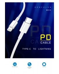 Konfulon DC13 1M 20W Type-C to Lightning Kablo iphone Uyumlu