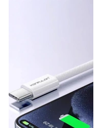 Konfulon DC82 1M 60W Type-C to Type-C  PD Hızlı Şarj Kablo - Beyaz