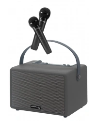 Konfulon F32 2x50W Sürücülü 2 Adet Mikrofonlu BT 5.2 Kablosuz Hoparlör - Yeşil