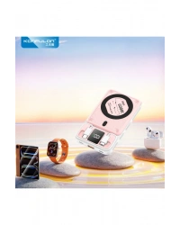 Konfulon M25W 10.000 mAh 20W PD Magsafe Powerbank - Pembe