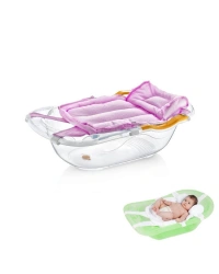  Köpüklü Bebek Banyo Küvet Filesi 164 Pembe