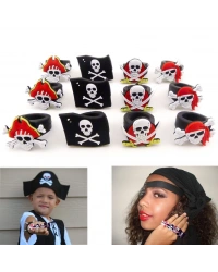 Korsan Kılıçlı Çocuk Uyumlu Plastik Korsan Yüzüğü