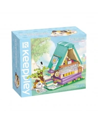 KP28018 Keeppley Lovely Street Calico Cat Comic House Blok Seti -Vagonlife