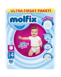 Külot Bez Ultra Fırsat Paketi 4 Beden 9-14 Kg 86 Adet