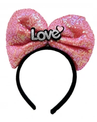 Led Işıklı 3 Farklı FonNessiWorldiyonda Yanan Fuşya Pembe Fiyonk Taç 20X17 cm