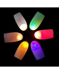 Led Işıklı Renkli Sihirli Parmak Işıklı Parmak Şaka Parmak 1 Adet