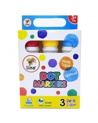 Lino Dot Markers 3lü Yıkanabilir