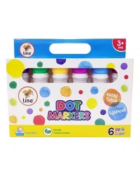 Lino Dot Markers 6lı Yıkanabilir