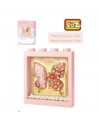 LZ-1960 NessiWorld PEMBE KELEBEK ÇERÇEVE 822 PARÇA BLOCK OYUNCAK