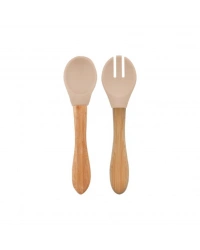 Mama Kaşığı ve Çatal Seti Bubble Beige