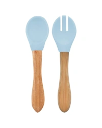 Mama Kaşığı ve Çatal Seti Mineral Blue