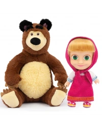 Masha ile Koca Ayı 20 Cm Peluş 12 Cm Bebek MHA21000