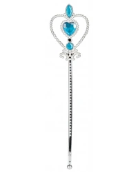 Mavi Renk Kalp İşlemeli Karlar Ülkesi Elsa Asası