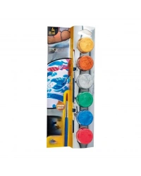 Metalik Fırçalı Suluboya Yıkanabilir 6x25 ml