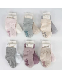  Mettila 2li Absli Kız Bebek Soket Çorap K44106 (ADET FİYATIDIR)