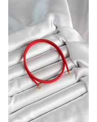 Mıknatıslı  Koyu Kırmızı Renk Sarmal Kadın Bileklik